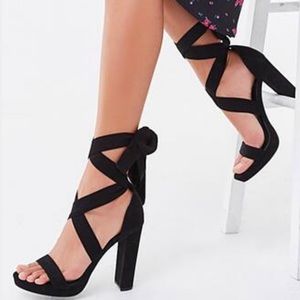 Laced up heels